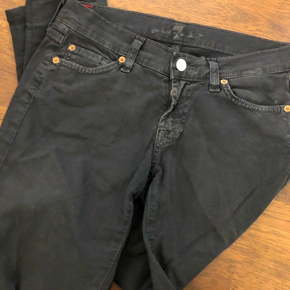 Seven jeans 7 black skinny jeans size 24